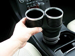 ALCABO アルカボ 車種専用ドリンクホルダー VOLVO ボルボ S80 2代目 2007年〜2016年 AL-B107S（シルバー カップ タイプ）