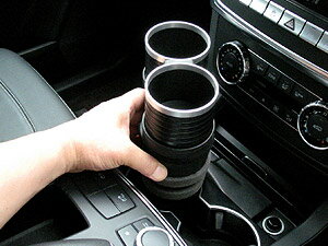 ALCABO アルカボ 車種専用ドリンクホルダー MERCEDES BENZ メルセデス ベンツ ML（W166）2012年〜2015年 AL-M315S（シルバー カップ タイプ）