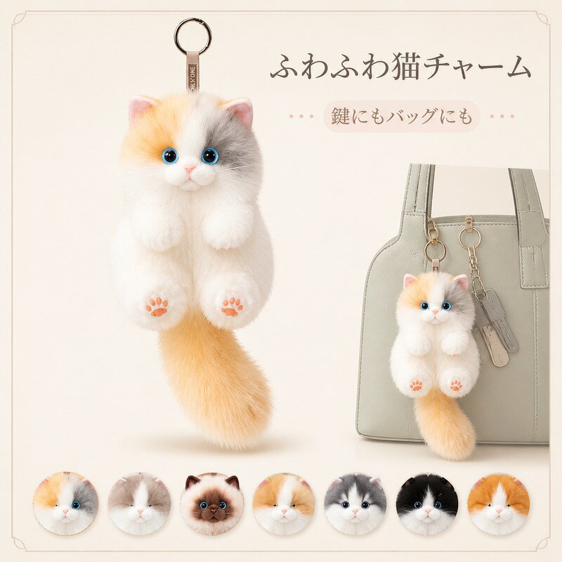 楽天市場】三毛猫 キーホルダーの通販