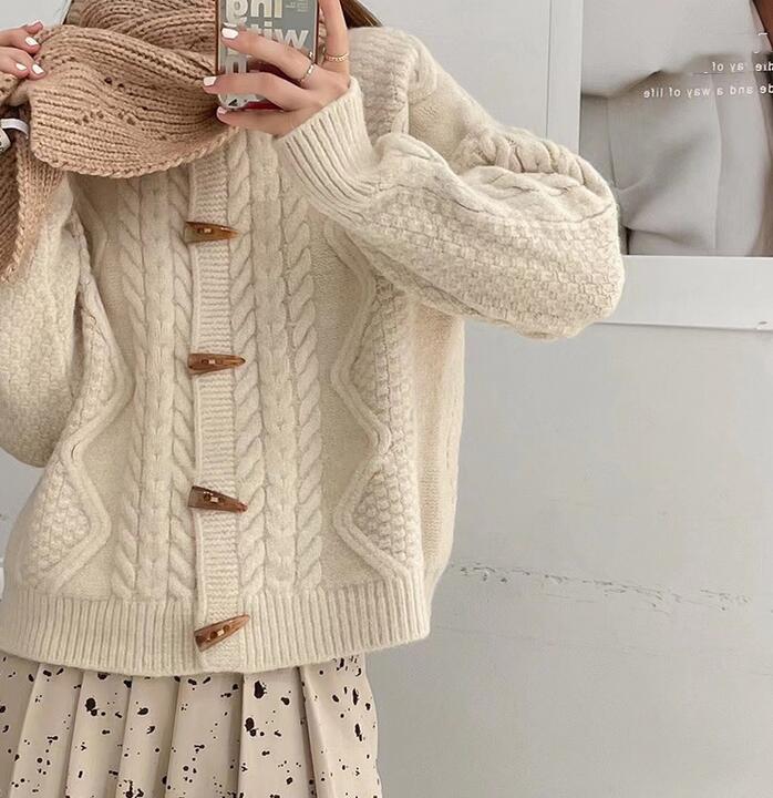 ニットカーディガンレディースざっく...