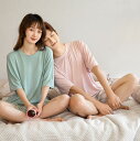 ペアパジャマ 春夏 おしゃれ カップル ペア ルームウェア 大人 夏 半袖 結婚祝い プレゼント ペア パジャマ 上下 セット カップル ペア 部屋着 おすすめ...