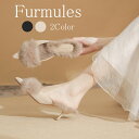 【送料無料】ファーミュール レディース シューズ ヒール ファー ふわふわ パーティー