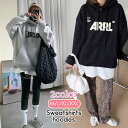 スウェットプルオーバー パーカー あったか アウター レディース【tops】フード付き【トップス 長袖 トレーナー ベーシック カジュアル ゆったり 秋冬 裏ボ...
