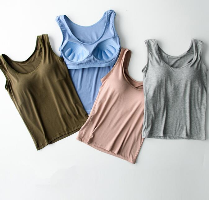 タンクトップ　 カップ付き 　ブラトップ 　　bra　肌着下着　ブラジャー　ノースリーブ　ルームウェア レディース 部屋着　 トップス インナー　 ベーシック【Anytime】