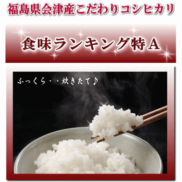 【予約】コシヒカリ 10kg(5kg×2袋) 新米 福島県産 お米 30年産 会津産 送料無料 特A『30年福島県会津産コシヒカリ(白米5kg×2)』 【RCP】