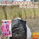 セール 米 ひとめぼれ 10kg 福島県産 お米 5年産 会津産 送料無料 『令和5年福島県会津産ひとめぼれ白米10kg』