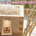 米 ひとめぼれ 30kg 福島県産 お米 玄米 5年産 送料無料『令和5年福島県産ひとめぼれ玄米30kg』