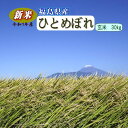 新米 ひとめぼれ 30kg 福島県産 お米 玄米 元年産 送料無料 一等 『令和1年福島県産ひとめぼれ玄米30kg』【RCP】