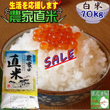 米 10kg お米 白米 安い 2年産 訳あり ブレンド米 送料無料『国内産令和2年農家直米白米10kg』 【RCP】