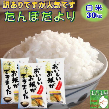 30kg お米 白米 安い (10kg×3袋) 訳あり ブレンド米 送料無料 『国内産たんぼだより(白米10kg×3)』【RCP】