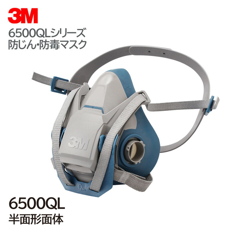 【3M/スリーエム】 防毒マスク 6500QL 区分2・3兼用 対応のフィルターで防塵マスクとしても使用可能