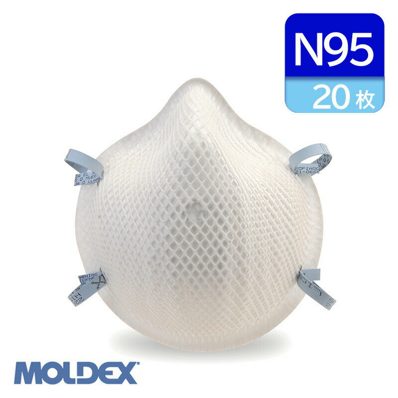 MOLDEX モルデックス N95 使い捨て 防塵マスク CDC NIOSH 検定合格 S M サイズ 20枚 S:2201N95/M:2207N95