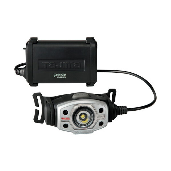 特長●手元から足元まで照らす大径照射タイプです。●現場作業用LEDヘッドライトです。●専用充電池または単三形乾電池どちらも選べるハイブリッド式です。●最大420lm、200lm、50lm 選べる3照射切替です。●作業中のズレを防ぐヘルメットクリップ付です。●目と電池にやさしいロースタートプッシュスイッチを採用しています。●フリッカー対策済・電池残量警告付です。●大径照射タイプです。用途●現場作業用。仕様・規格●明るさ(lm)：420●色：黒銀●センサー：なし●電池容量(mAh)：1800●連続使用時間 ：50lm：20h(モード1)、250lm：12h(モード2)、420lm：7h(モード3)●照射距離：72m(満月時の明るさ0.25luxを達成できる距離)●防水仕様 ：Water Resistant(JIS C 0920基準おける4級)「あらゆる方向からの水の飛沫を受けても有害な影響がないレベル」●落下強度：2m(連続的な落下に耐え得ることを保証するものではありません。ANSI／NEMA FL1-2009)●質量(g)：110●製造国：中国●メーカー：（株）TJMデザイン材質●本体：ABS、PC、PA6●電池BOX：PC+ABS、PA＋GF●ヘッドバンド：縫製ゴム●ヘルメットクリップ：PPセット内容／付属品●ヘッドバンド●オーバーヘッドバンド●ヘルメットクリップ 4個●リチウムイオン充電池3718(LE-ZP3718)●USB充電ケーブル●取扱説明書【注意】人の目に光を向けないでください。光を直接目に当てないでください。目を痛める原因となる事があります。取扱い説明書をよく読んでからご使用ください。製品仕様は予告なく変更する場合がございます。