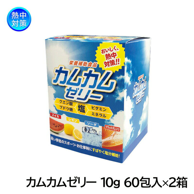 カムカムゼリー 10g 60包入×2箱セット N20-40 熱中症対策 塩分補給