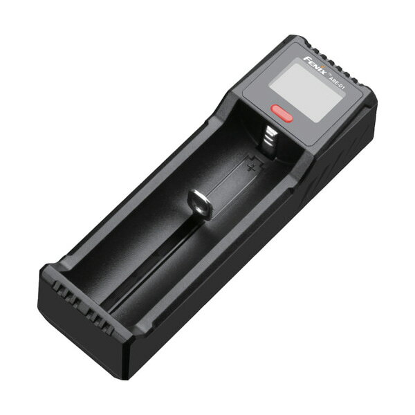特長●FENIXブランド充電池専用充電器です。仕様・規格●品名：リチウムイオン電池用充電器●適合機種：10440,14500,16340,18650.21700.26650型バッテリー●幅(mm)：38●奥行(mm)：30●高さ(mm)：120●充電本数(本)：1●充電本数(本)：1●適合機種：Fenixリチウムイオン充電池：16340、18650、21700型　ニッケル水素/ニッケルカドミウム充電池：単3、単4、Cサイズ●FENIXブランド 16340、18650、21700充電池専用充電器●質量：61g●製造国：中国●メーカー：FENIX社材質●熱可塑性プラスチック（PC-ABS）【注意】●電球交換できません。●LEDは決して直視しないでください。