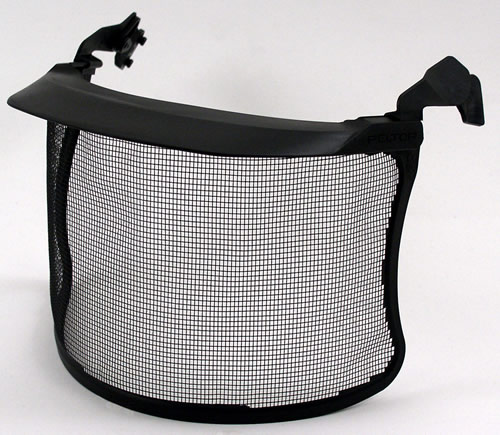 ヘルメット対応のペルター製防災面イヤーマフ V4C ステンレスメッシュバイザー PELTOR 【防音・騒音対策】