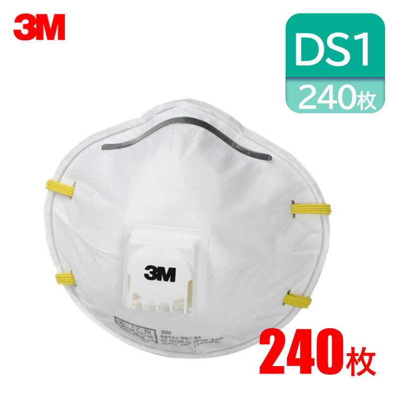 【3M/スリーエム】 使い捨て式 防塵マスク マスク PM2.5 8812J-DS1 (10枚/1箱*24箱/1ケース(240枚))