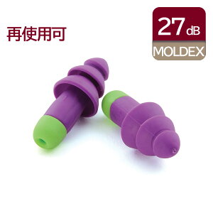 MOLDEX 耳栓 ロケッツ 6400 遮音 NRR:27dB 1組 防水性 再利用可