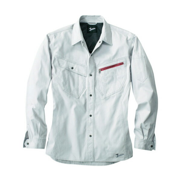 Jawin ナガソデシャツ 5Lサイズ シルバー 51904-036-5L