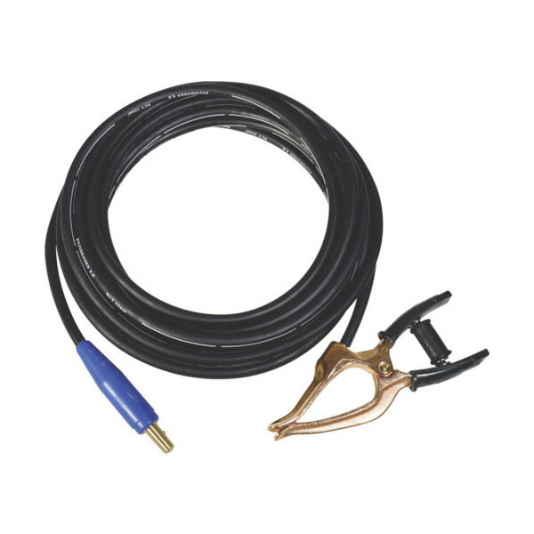 NICHIDO アースクリップ(オスジョイント付) 5m WCT22sq NA-EJ5