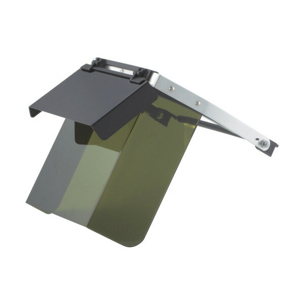 TRUSCO 遮光二重防災面 ヘルメット取付タイプ 前プレート遮光度8 TBM-602WK