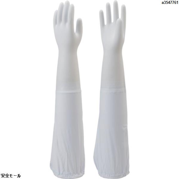 ショーワ 腕カバー付手袋薄手 No240 ホワイト Mサイズ　NO240MW　1双(4)