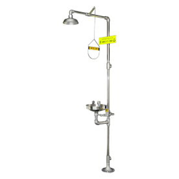 (送料無料) 日本エンコン 緊急シャワー&洗眼器 502-50FS (緊急用シャワー＆洗眼器モデル（オールステン..