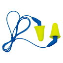 送料無料 耳栓 3M プッシュインスひもあり(200組/1箱)318-4001(遮音値/NRR:31dB)(防音/遮音/騒音対策/粉塵対策)
