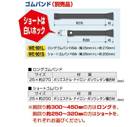 eイ−腕章用　ロングゴムバンド ・ロングゴムバンド　サイズ：25×約270mm (腕回り　約300〜450mm) ・材質　ポリエステル・ナイロン・ポリウレタン複合材 【●ゆうパケット対応可（郵便受け投函）】※着日指定はできません。 (お支払...