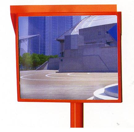 角型カーブミラー　500×600 アクリル製 広角　道路反射鏡 ナック・ケイ・エス 設置基準合格品