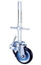 ジャッキ付キャスター 足場用 SCJ 200VS(Φ200) 2本セット 【大型商品・個人宅配送不可】
