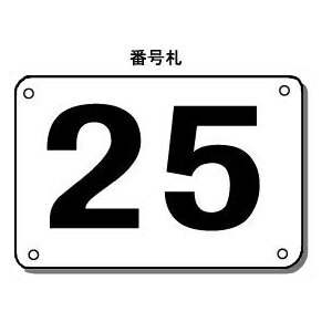 駐車場番号札（小）　H100×W150mm【ゆうパケット対応可（郵便受け投函）】番号表示板　NO表示