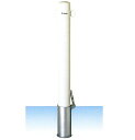 車止め サンキン メドーマルク ポストタイプ 鉄製 差込式フタ付 φ101.6×L1100mm(全長) FP-10SF/FP1-10SF/FP2-10SF 【大型商品・個人宅配送不可】