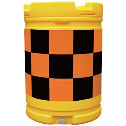 AZクッションドラム(PE製)赤/白工事保安・安全用品約580×835mmAZC-001(大型商品)