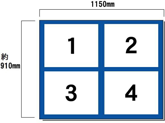 壁面用　4点タイプ　現場表示用法令看板　空欄記入あり 【大型商品・個人宅配送不可】