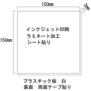 倉庫　ピクトサイン 150×150mm プラスチック板(両面テープ付)【ゆうパケット対応可（郵便受け投函）】 3