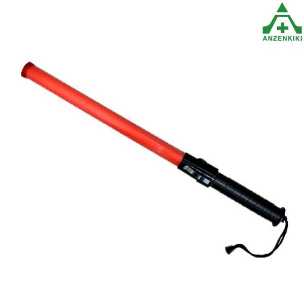 LED合図灯 K型 LED6個 (個人宅配送不可/代引き決済不可)握りやすいグリップ 点滅 点灯型 先端部白色LEDライト付誘導灯 誘導棒 警備員 交通整理 事故現場 工事現場