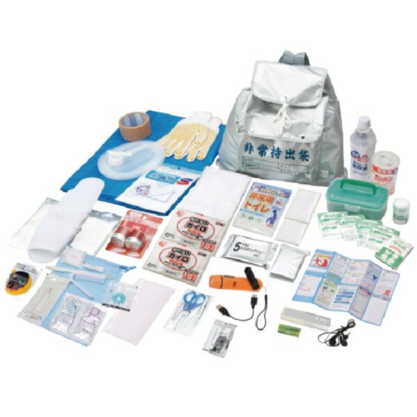 NK23-43 リンクサス 非常持ち出しセット43点(メーカー直送/代引き決済不可)救急セット 緊急 災害 現場 防災