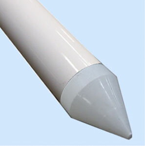 当社オリジナル PPスノーポール (1m) PP-100 剣先付 (φ38×1000mm) 10本セット 駐車場 目印 封入レンズ 夜光反射シート 赤 緑 ブルー イエロー オレンジ