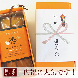 【長野県産あんず箱入りケーキ】自社農園で収穫したあんずを使用。低農薬栽培　国産あんず使用　＊出来上がり次第お届け　お年賀　正月　国産フルーツ　ギフト　手土産　出産内祝　焼き菓子