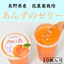 御中元 ゼリー お中元 長野県産 あんずゼリー【10個入セット 送料無料】 お見舞・内祝い・引き出物・引越し・挨拶などのギフトに 詰め合わせ セット 送料無料　夏ギフトお礼 贈答 フルーツゼリー 女性向けギフト 男性向けギフト