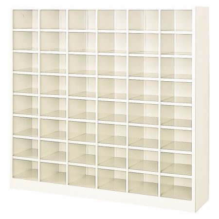 48人用シューズボックス(オープンタイプ）(中棚なし）(内寸H143mm)(8段×6列) 【地域限定送料無料】 /MI..