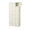 18人用シューズボックス(中棚なし)(鍵なし)(内寸H252)(6段×3列) 【地域限定送料無料】 /MI-BST3-6NN(N)