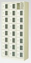 24人用シューズボックス(窓付き)(中棚なし)(鍵付き)(8段×3列) 【地域限定送料無料】 /MI-BST3-8WMXK(N)