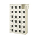 24人用シューズボックス(窓付き)(中棚なし)(鍵なし)(内寸H252)(6段×4列) 【地域限定送料無料】 /MI-BST4-6NNMX(N)