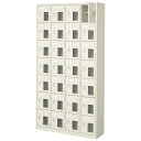 28人用シューズボックス(窓付き)(中棚付き)(鍵なし)(7段×4列) 【地域限定送料無料】 /MI-BST4-7HMX(N)