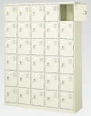 30人用シューズボックス(中棚なし)(鍵付き)(内寸H252)(6段×5列) 【地域限定送料無料】 /MI-BST5-6NNK(N)