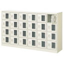 24人用シューズボックス(窓付き)(中棚なし)(鍵なし)(4段×6列) 【地域限定送料無料】 /MI-BST6-4WMX(N)