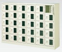 30人用シューズボックス(窓付き)(中棚なし)(鍵付き)(5段×6列) 【地域限定送料無料】 /MI-BST6-5WMXK(N)