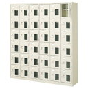 36人用シューズボックス(窓付き)(中棚付き)(鍵なし)(6段×6列) 【地域限定送料無料】 /MI-BST6-6HMX(N)